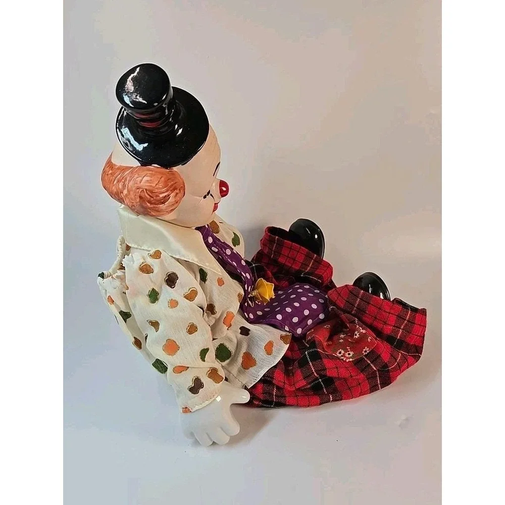 Victoria Impex Clown Porcelain Doll Working Music Box